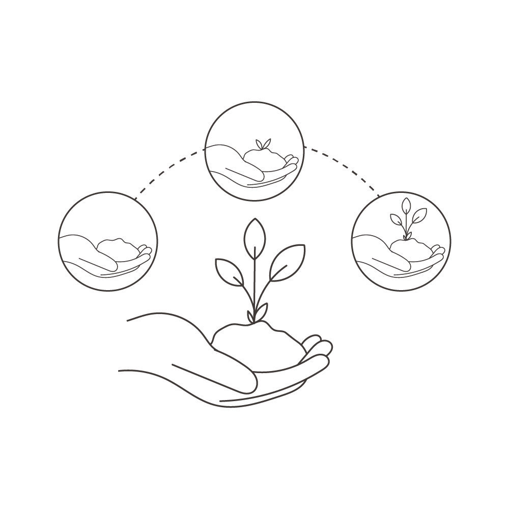 Removal and screening of nutrient-rich soil